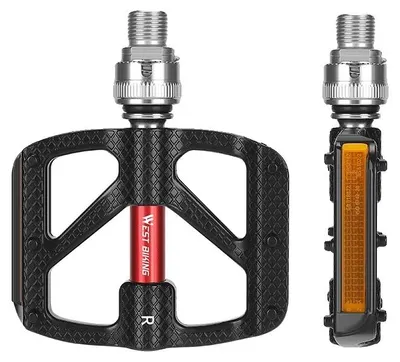 Obrázek produktu pro Pedál na kolo, ultralehká konstrukce, mechanismus rychloupínání, 117 černá
