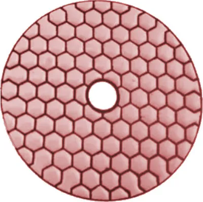 Produktbild von Trade-Shop 100mm M14 Trocken Diamant Schleifscheibe / Polierscheibe / Polierpad für Klett Schleifteller Winkelschleifer Schleifmaschine / Körnung 400