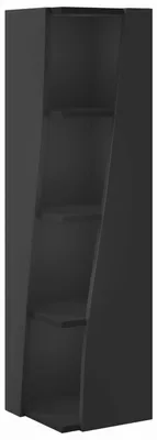 Obrázek produktu pro vidaXL Rohová skříňka, černá, 27,5 x 27 x 102 cm, dřevotřísková deska