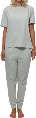 Produktbild von Schiesser Baumwolle Schlafanzug Komfortables Kurzarm-Shirt für perfekten Tragekomfort, Bequeme lange Hose für maximale Bewegungsfreiheit, Hautfreundliches Material für angenehmes Wohlbefinden