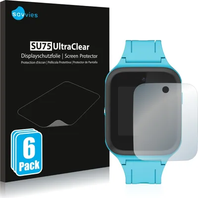 Produktbild von 6x Für TCL Movetime Family Watch MT40 Schutzfolie Savvies Displayschutz Display Schutz Folie Klar Transparent