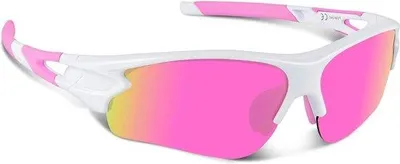 Produktbild von Famanu Sportsonnenbrille UV-Schutz - Weiß Rosa