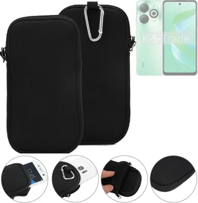 Produktbild von K-S-Trade Neopren-Hülle Handyhülle kompatibel mit Infinix Smart 9 Schutzhülle Neoprenhülle Sleeve Schutz-Hülle Gürtel Tasche Case Holster