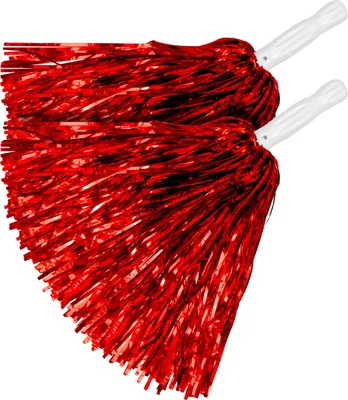 Produktbild von Cheerleader Pompon 2 Stück | Metallic Rot