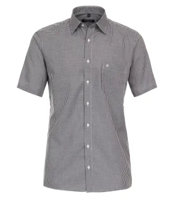 Produktbild von Casa Moda - Comfort Fit - Herren Businesshemd Kurzarm (834103000), Größe:43, Farbe:Schwarz (800)