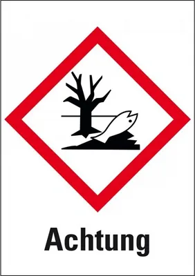 Produktbild von Dreifke® Aufkleber I Gefahrensymbol Umwelt GHS 09, Achtung, Folie, 18x26mm, 3...
