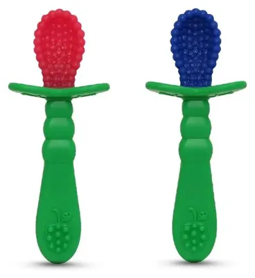 Obrázok produktu pre Silikónové lyžičky, červené, 2 kusy - RaZbaby