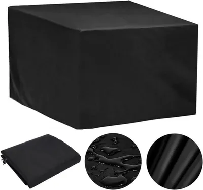 Obrázek produktu pro Kryt na zahradní nábytek 80x80x80cm Oxford, vodotěsný, větruodolný, UV odolný, zahradní kryt na stůl (černý)