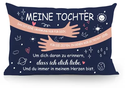 Productafbeelding van Kussenslopen voor de verjaardag van de dochter van papa en mama