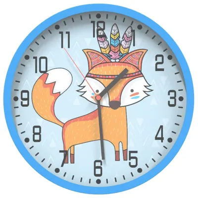 Immagine prodotto di vidaXL Orologio da parete blu Ø25,5 cm polistirolo e vetro