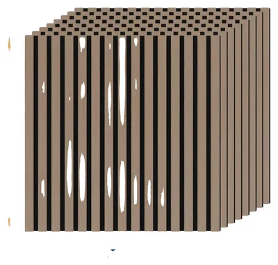 Produktbild von Akustikpaneele, Premium Schallabsorption, Einfache Installation, 8Stück - 12mm Dicke