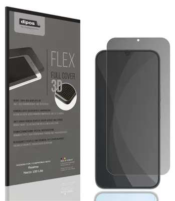 Produktbild von Full Cover Privacy Blickschutzfolie für Realme Narzo 100 Lite Folie Anti-Shock