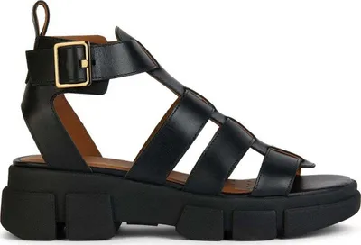 Produktbild von Geox Damen Klassische Sandalen D45PSB 00043 C9999 Farbe: Schwarz Größe: 40