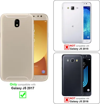 Produktbild von Cadorabo Hülle für Samsung Galaxy J5 2017 Schutz Hülle in Grau Schutzhülle Handy Hülle Etui Case Blumen Flower