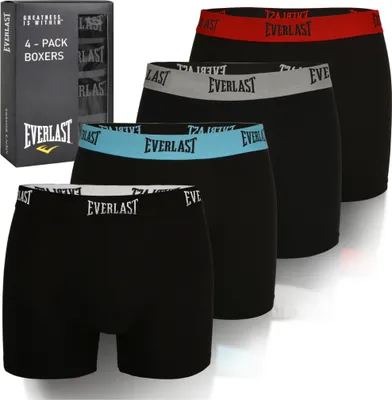 Obrázok produktu pre Everlast 4-pack - Pánske boxerky z bavlny, nohavice pre mužov, XXL