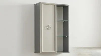 Productafbeelding van Wandkast, wandplank, modern, grijs, woonkamer, comfortabel