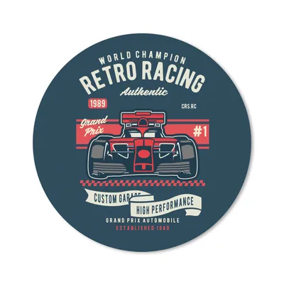 Produktbild von MuchoWow® Mauspad Mousepad Auto - Rennstrecke - Oldtimer 30x30 cm - Mousepads - Maus Mat - Pad - Mausunterlage - Tischunterlage - Schreibtischmatten