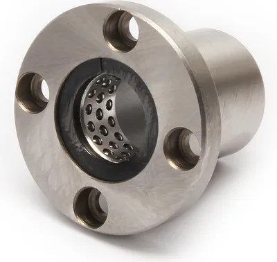 Produktbild von Hublager / Wellenlager 30mm STF30 mit rundem Flansch für Linearbewegung und Drehbewegung
