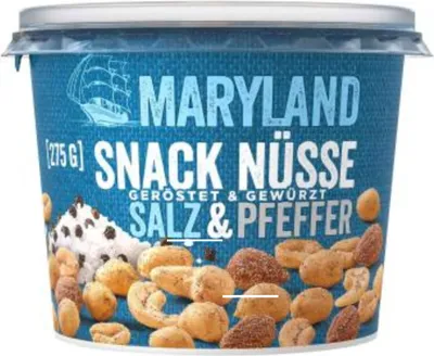 Produktbild von Maryland Snack Nüsse Salz & Pfeffer 275g