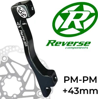 Produktbild von Reverse Bremsscheiben Adapter PM-PM Ø 203mm +43mm Schwarz