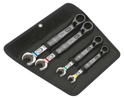Obrázok produktu pre Wera Joker Switch Set, 10,13,17,19 mm, 1/4", Chróm, Chrómmolybdénová oceľ, Chróm, Lesklý