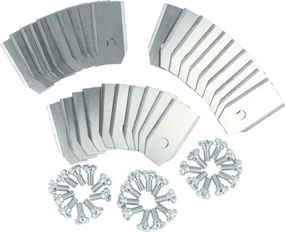 Produktbild von vhbw 30x Ersatz-Messer kompatibel mit Husqvarna Automower 320, 310, 420, 308x, 315, 315X, 308, 330X, 430X Rasenmäher - Ersatzklinge Silber, Stahl