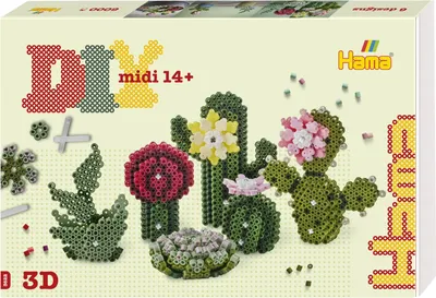Produktbild von Hama Art Geschenkbox Kakteen Midi-Bügelperlen