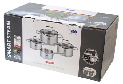 Immagine prodotto di ELO Smart Steam Set di 4 pentole, acciaio inox ELO 72404