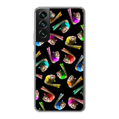 Produktbild von MuchoWow® Handyhülle Schutzhülle Hülle für Samsung Galaxy S22 Plus Das Mädchen mit dem Perlenohrring - Regenbogen - Schnittmuster Silikon Softcase Handy Hülle - Schutzabdeckung