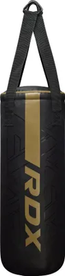 Produktbild von RDX F6 Junior Boxsack 2FT – Matte Gold Kinder Punching Bag für Boxtraining, Kickboxen, MMA & Fitness, Hängesack für Jungen & Mädchen