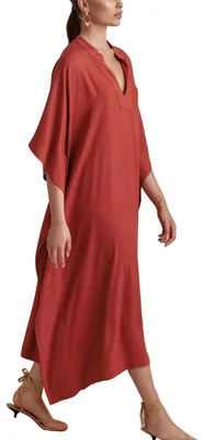 Obrázok produktu pre Dlhý kaftan maxi, boho štýl, ideálny ako plážové prekrývanie, univerzálna veľkosť