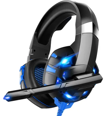 Productafbeelding van Strex Gaming Headset met Microfoon Blauw - PC + PS4 + PS5 + Xbox One + Xbox Series