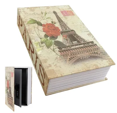 Immagine prodotto di Elzusha - Cassaforte a libro con serratura a combinazione per oggetti di valore
