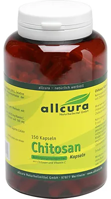 Zdjęcie produktu dla kapsułki allcura Chitosan, 150 kapsułek