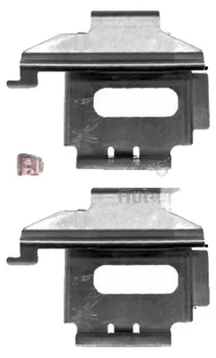Produktbild von METZGER 109-1282 Zubehörsatz Scheibenbremsbelag passend für MERCEDES-BENZ G-Klasse SUV (W463) VITO Bus (638) V-Klasse (W638/2) für VW