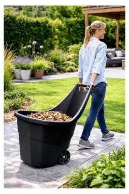 Produktbild von Gartenkarre mit 55 Litern Volumen, schwarz