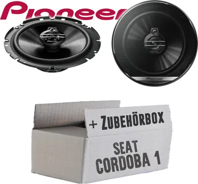 Produktbild von Lautsprecher Boxen Pioneer TS-G1730F - 16,5cm 3-Wege Koax Paar PKW 300WATT Koaxiallautsprecher Auto Einbausatz - Einbauset passend für Seat Cordoba 1 Front - justSOUND