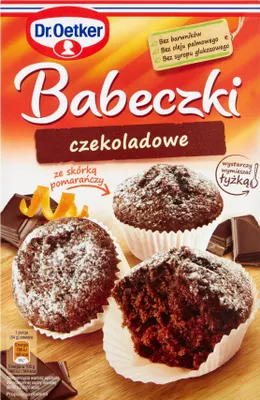 Obrázek produktu pro Dr. Oetker Babeczki Czekoladowe ze Skórką Pomarańczową 335 g
