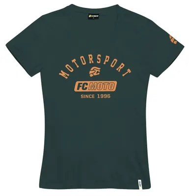 Image de T-shirt FC-Moto Moto pour femme, vert foncé, S