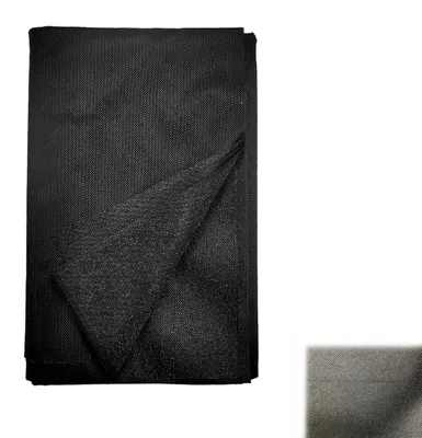 Bügelvlies mittelschwer, 100x200 cm, schwarz, 50 g/m², für Verstärkung