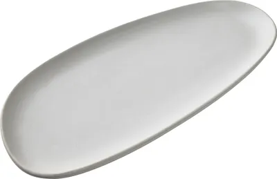 Produktbild von Servierplatte Porzellan BASIC NATURE Teller 31,5x14x2,5 cm Mattweiß 1 Stück