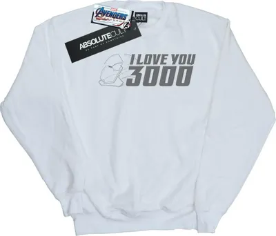 Produktbild von Marvel - "Avengers Endgame I Love You 3000" Sweatshirt für Herren BI6748 (4XL) (Weiß)