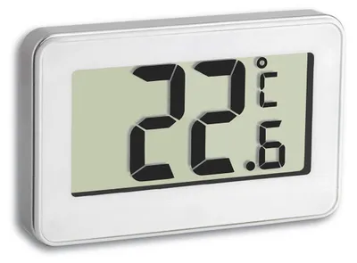 Digitales Thermometer – Mini, -20 bis +50 °C, Kühlschrank, Weiß