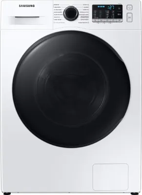 Produktbild von Samsung WD80TA046BE1AH, Frontlader, Freistehend, Weiß, Links, Tasten, Drehregler, LED