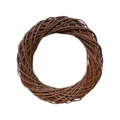Produktbild von MIKONI Weidenkranz | Ø 35 cm | DUNKEL-BRAUN | Türkranz Weidenkugel Weidenball Dekokranz Dekorationskranz Hochzeitsdekoration Dekokugel Weide