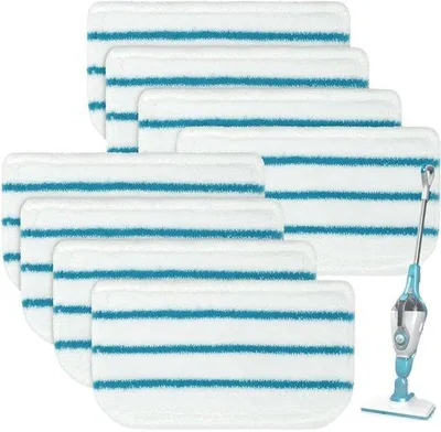 Produktbild von Reinigungsset für 8 Stück, für FSMH13E1M/FSMP20 austauschbare Mikrofaser-Bürsten, für Staubsauger-Accessoires, geeignet für Staubsauger-Set