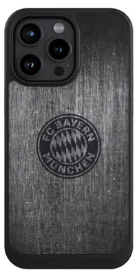 Produktbild von NIVOCASE Hülle für Apple iPhone 15 Pro Max  Handyhülle NIVOcore Case Schwarz FC Bayern München FCB Metallic Look