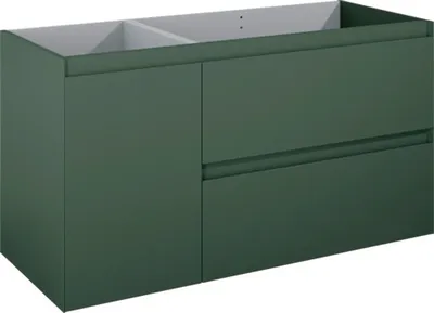 Produktbild von Jungborn Waschtischunterschrank DECEM BxHxT 1200 x 635 x 458 mm rechts Frontfarbe forrest grün matt