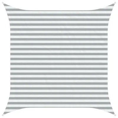 Image de vidaXL Tente d'ombrage gris clair et blanc 3 x 3 m 100 % polyester Oxford