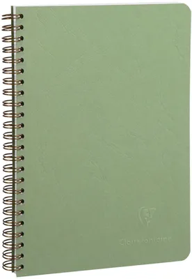 Produktbild von Clairefontaine Spiralbuch NOMADDICT DIN A5 grün liniert 50 Blatt